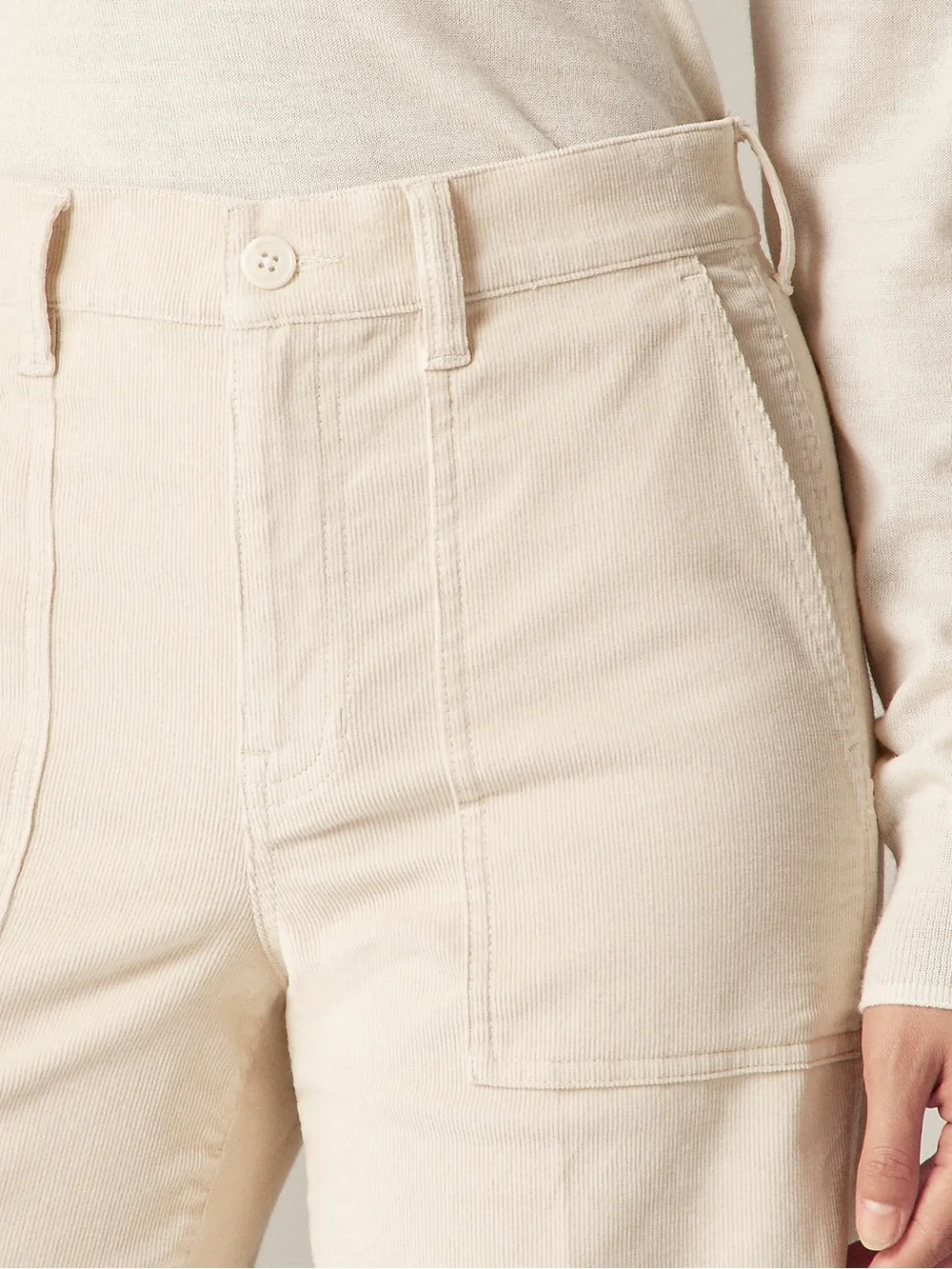 I Crew Comp Packets High Rise Wide Leg Corduroy Pants size 30